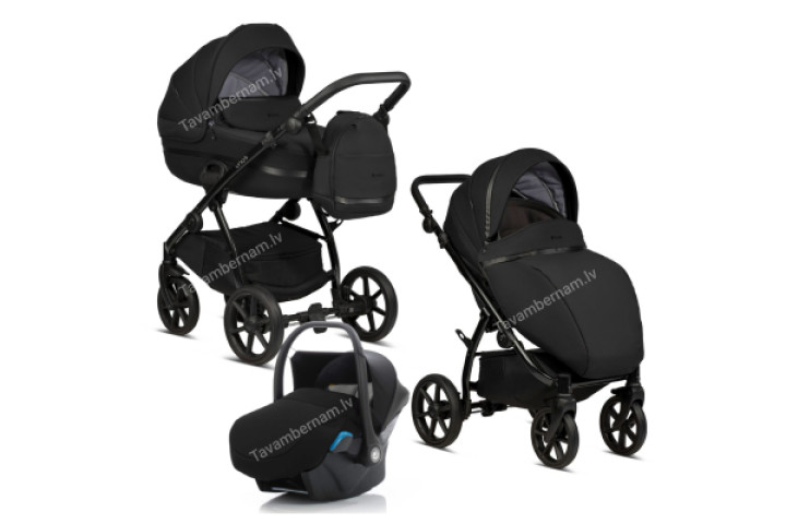 Tutis Uno 3 plus 3-1 100 Charcoal bērnu rati trīs vienā